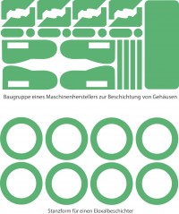 Individuelle Stanzformen und Sonderzuschnitte aus Polyester und Krepp
