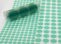 Polyester Klebepunkte grün 220° C einseitig klebend hitzebeständig