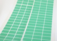 Polyester Kleberechtecke grün 220° C hitzebeständig